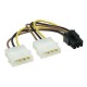 Adaptateur Molex / PCI-E 6 pins